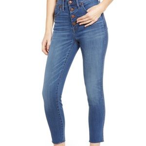 NWOT Madewell 10” High-Rise Skinny Crop